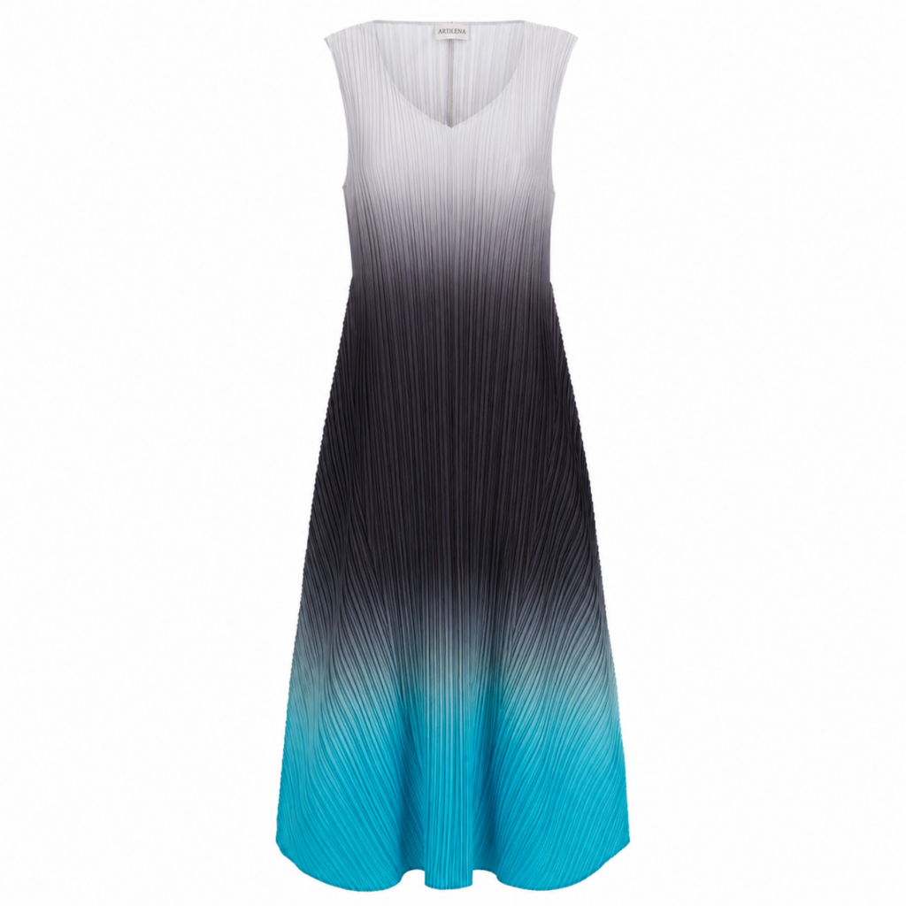 Alquema ESTRELLA DRESS BLACK WAVE 