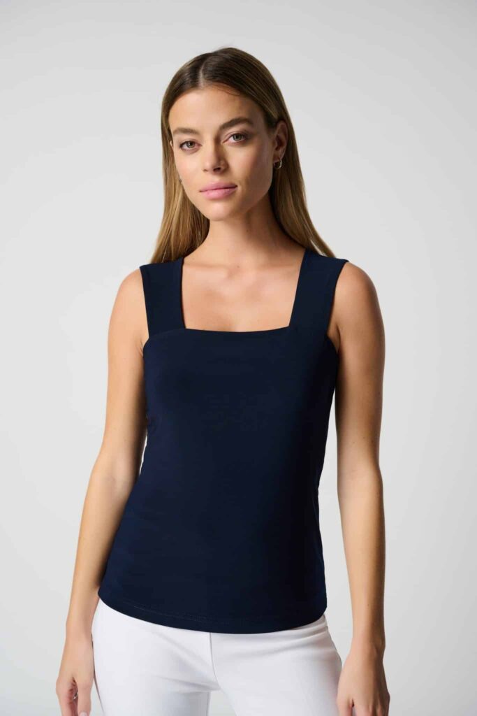 Classic Square Neck Cami Midnight Blue