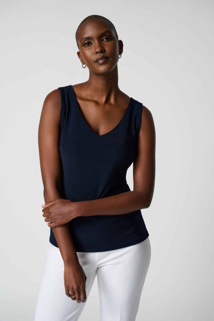 Joseph Ribkoff Classic V-Neck Cami Midnight Blue