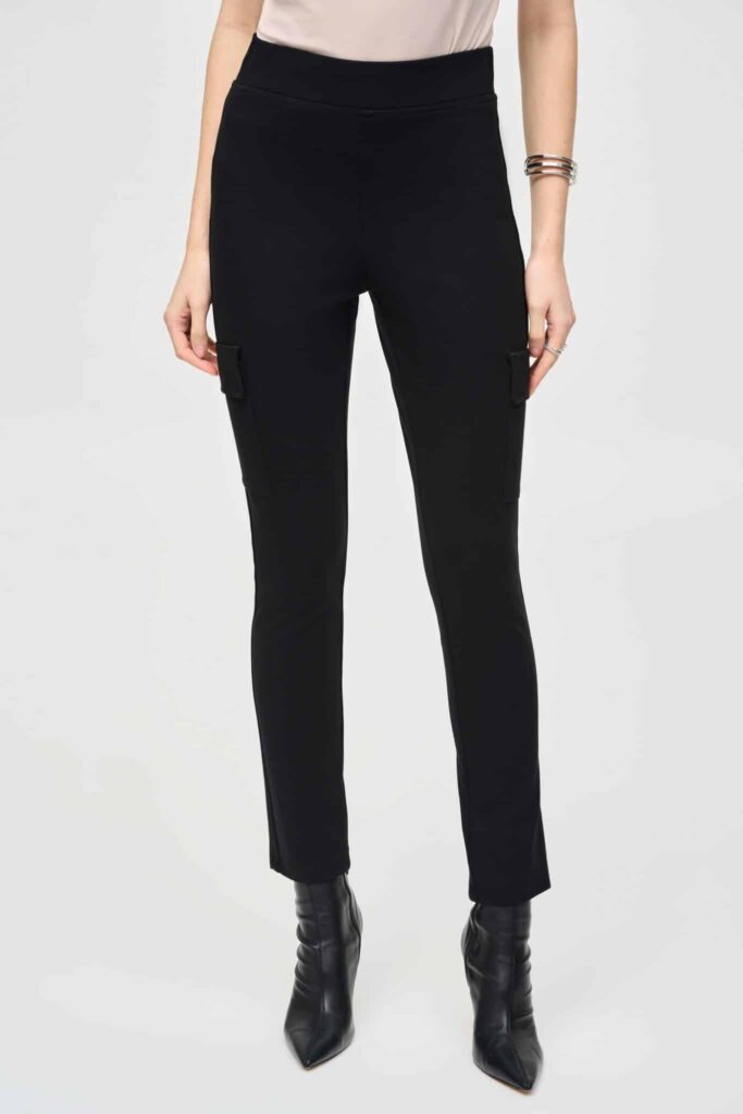 JOSEPH RIBKOFF Silky Knit Slim Fit Cargo Pants
