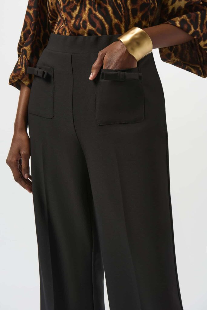 Joseph Ribkoff Lux Twill Flared Pull-On Pants