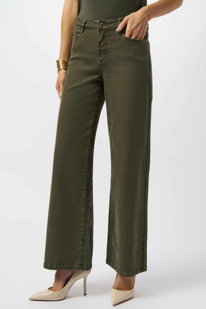 Joseph Ribkoff Goldie | Classic Wide-Leg Stretch Denim Jeans