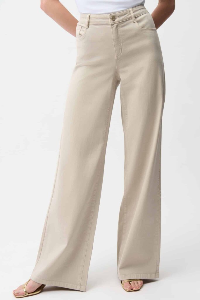 Joseph Ribkoff Goldie | Classic Wide-Leg Stretch Denim Jeans