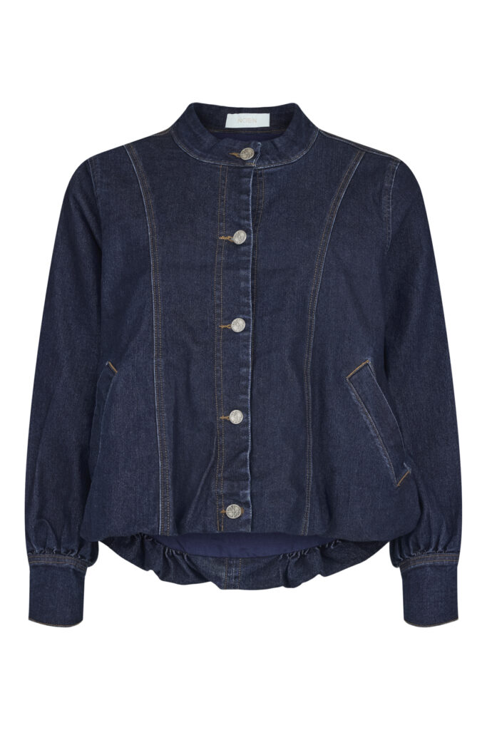 Noen Navy Denim Bomber Jacket
