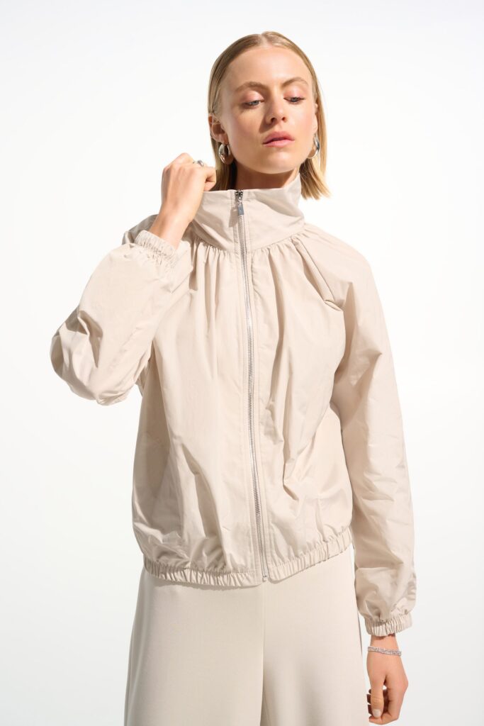 Joseph Ribkoff Cocoon Outdoor Jacket Funnel Collar