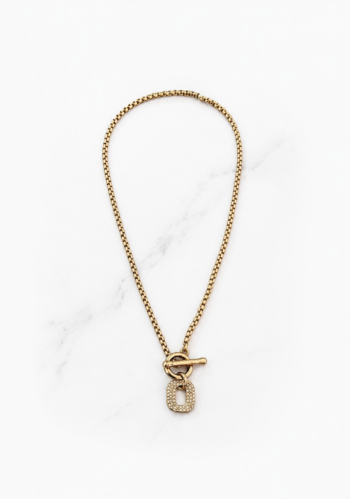 Envy Gold Crystal Pendant Necklace