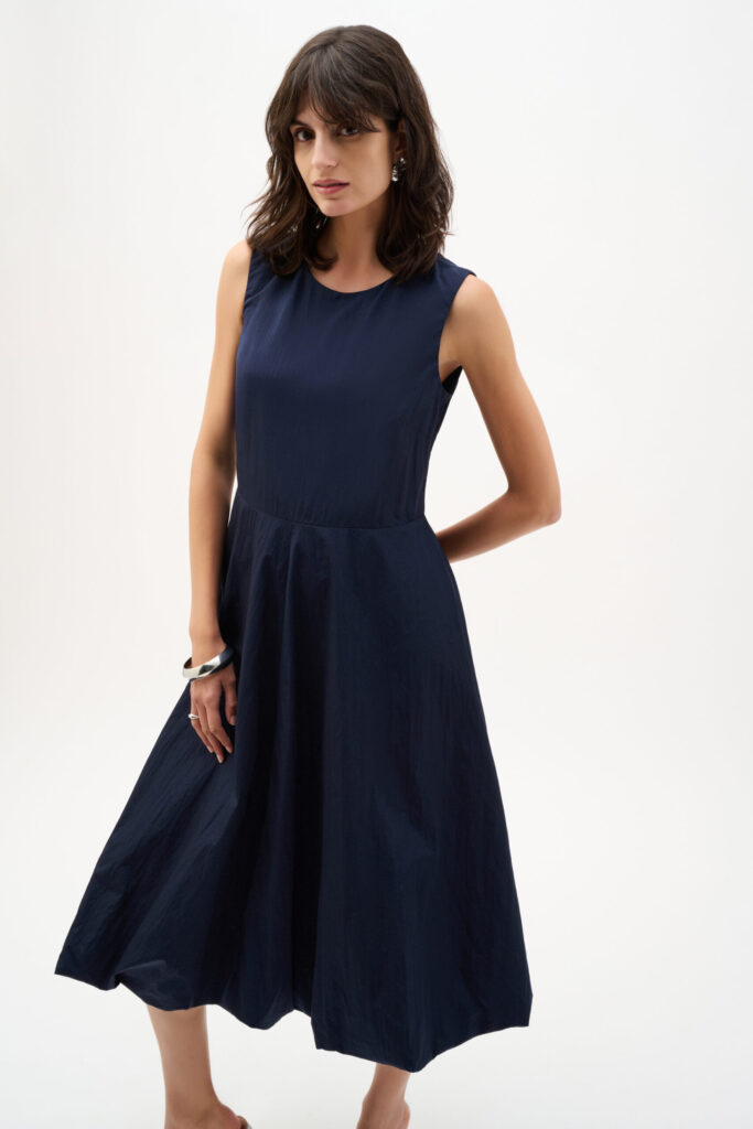 Joseph Ribkoff Woven Parachute A-Line Dress With Bubble Skirt