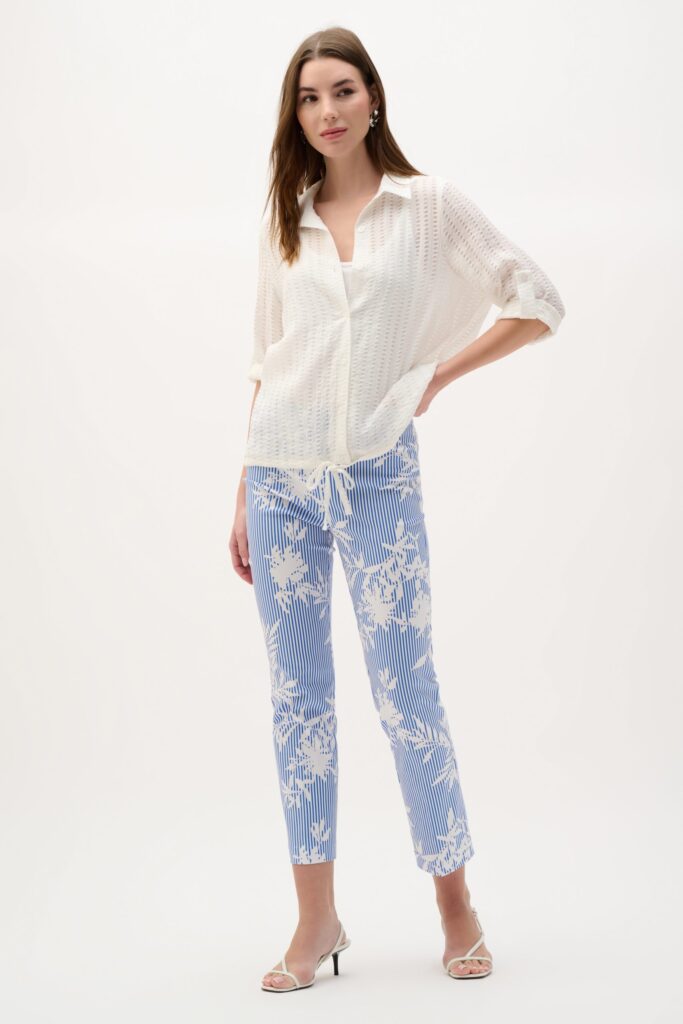 Joseph Ribkoff Millennium Printed Straight Pull-On Pants