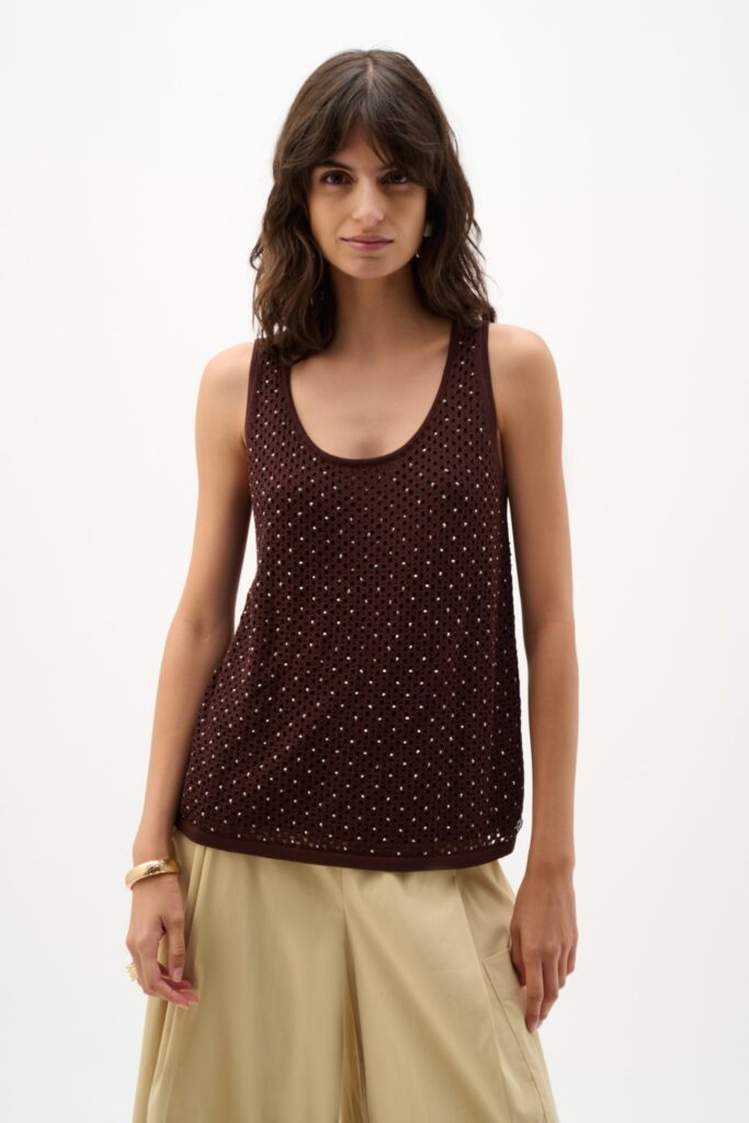 Joseph Ribkoff Embellished Knit Camisole