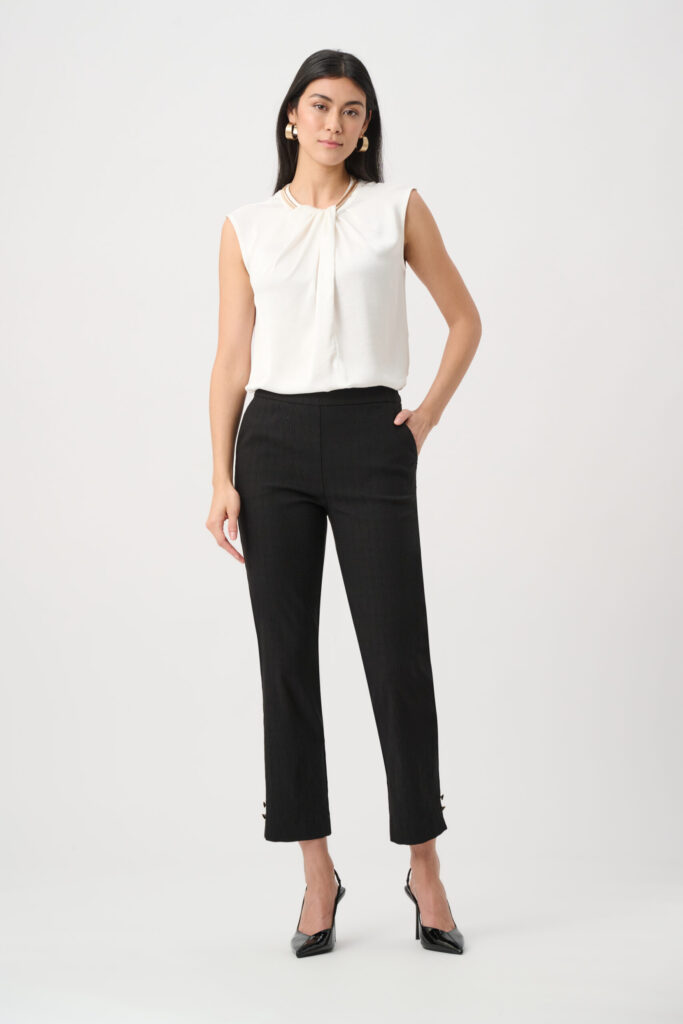 Joseph Ribkoff Jacquard Slim Fit Pull-On Pants