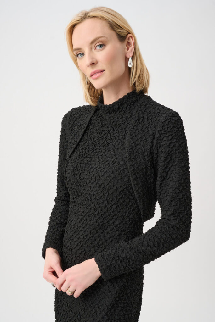 Joseph Ribkoff Textured Jacquard Bolero