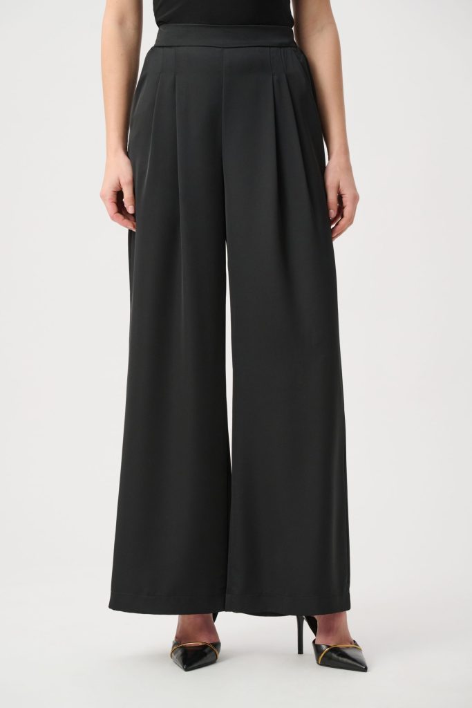 Joseph Ribkoff Signature | Chiffon Wide-Leg Pull-On Pants