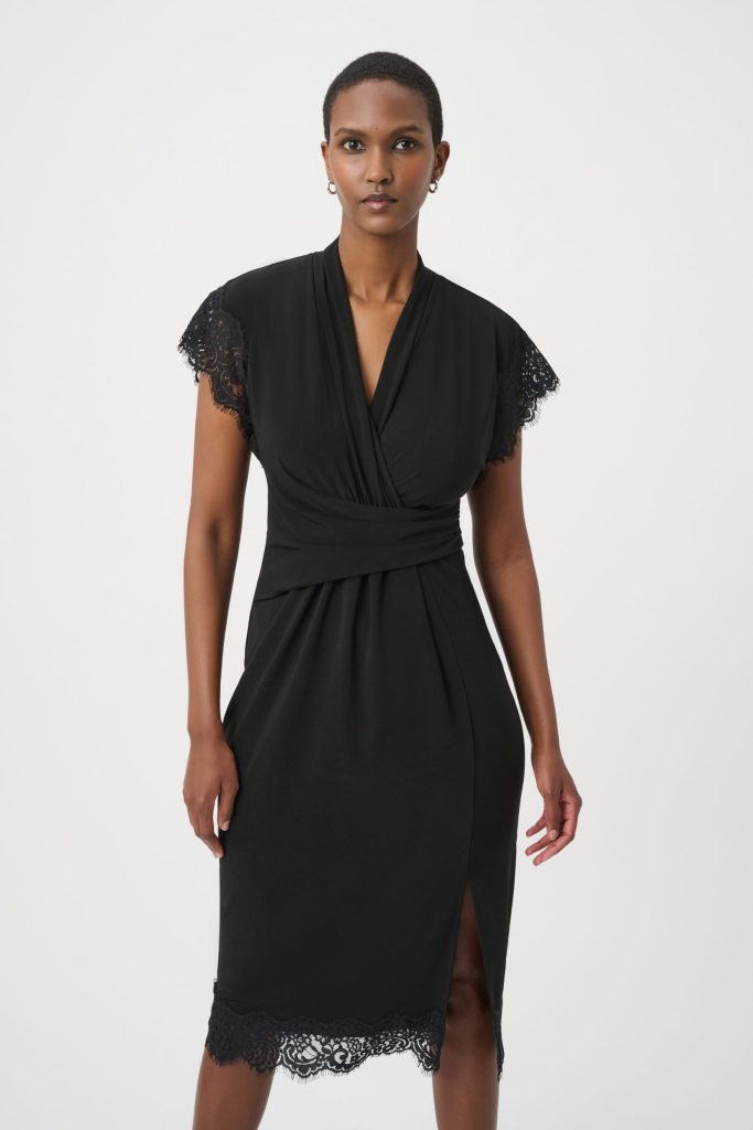Joseph Ribkoff Lace-Trim Sheath Dress