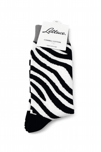 Zebra Striped Socks