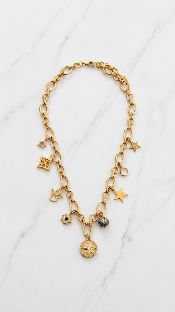 Envy Gold Celestial Charm Necklace