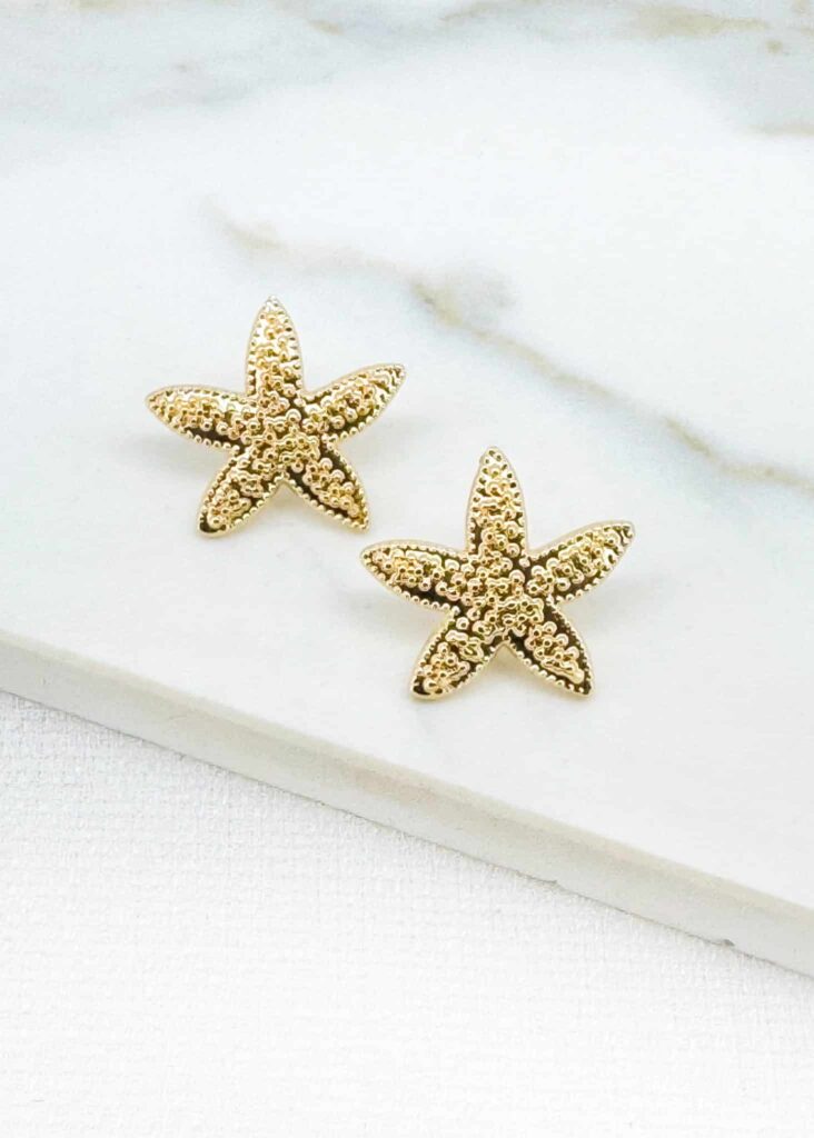 Envy Starfish Stud Earrings
