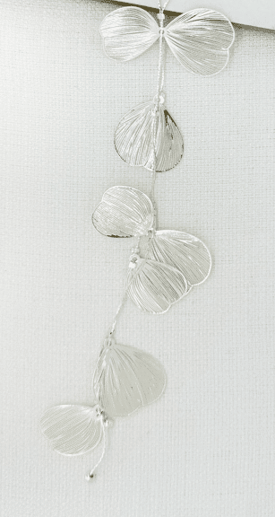 Envy Silver Leaf Drop Necklace