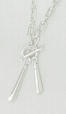 Envy Silver Toggle Link Necklace