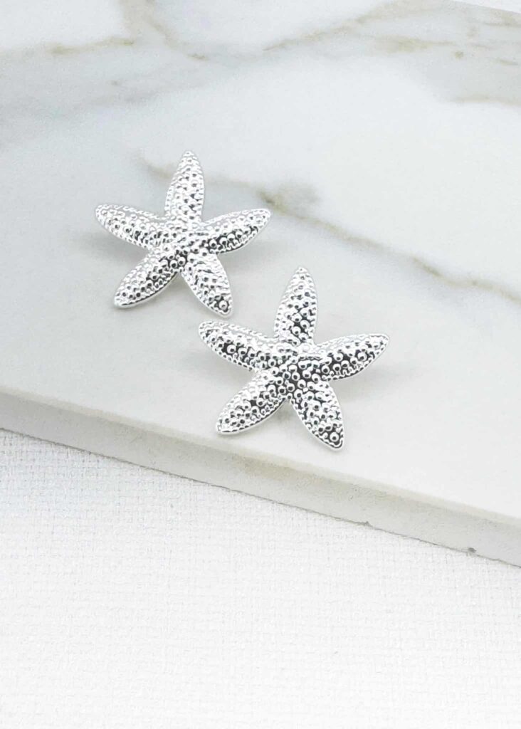 Envy Silver Starfish Stud Earrings