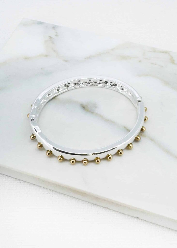 Envy Silver & Gold Beaded Bracelet.