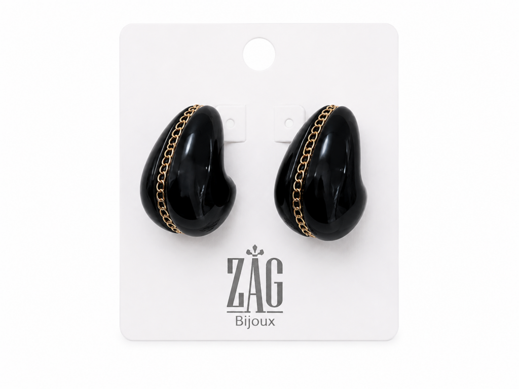Zag Bijoux Dallol Earrings – Black
