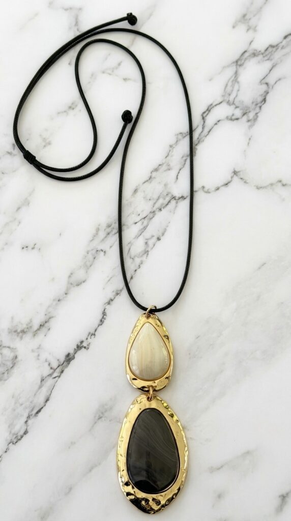 Envy Multi Stone Drop Pendant Necklace
