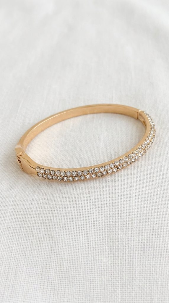Envy Gold Sparkle Bangle Bracelet