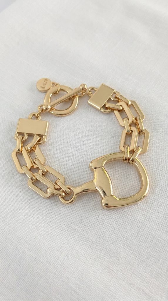 Envy Gold Statement Link Bracelet