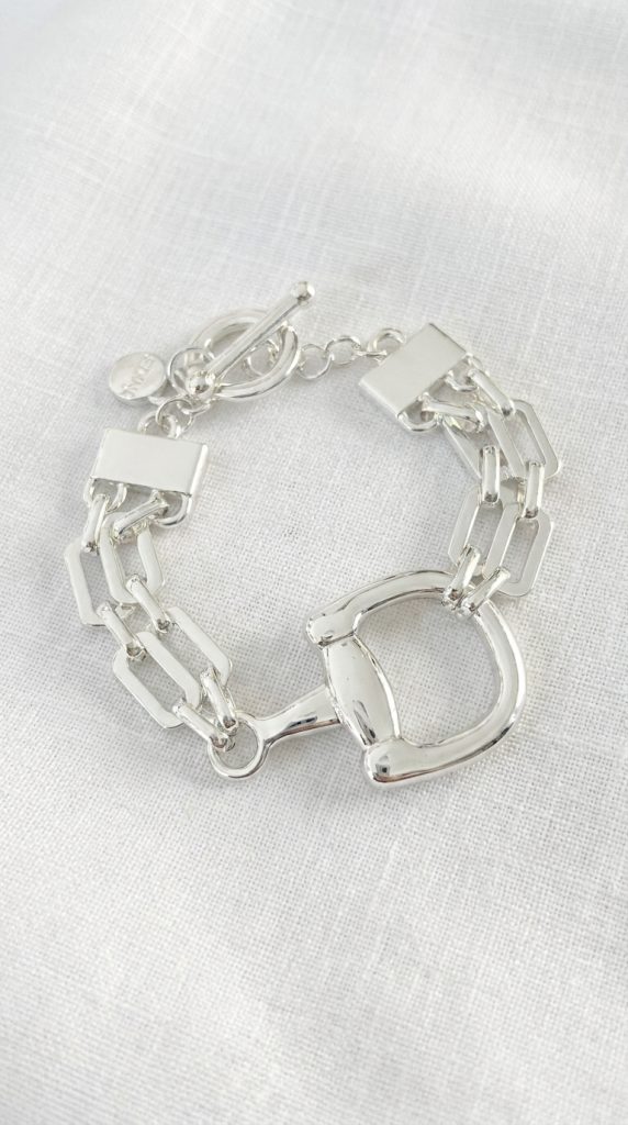 Envy Silver Statement Link Bracelet