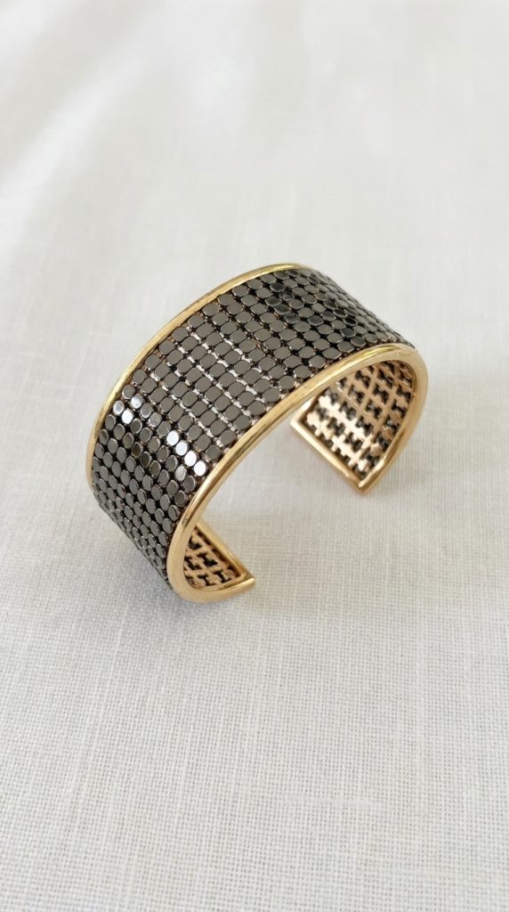 Envy Gold & Gunmetal Statement Cuff Bracelet
