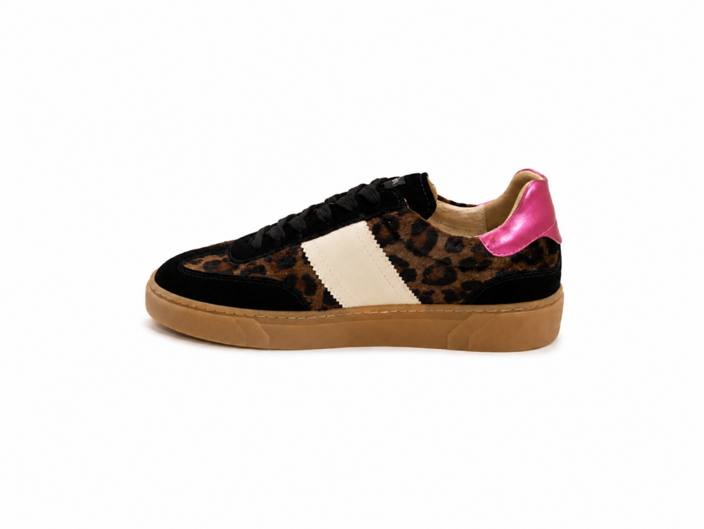 Nero Giardini Café Leopard Print Sneakers