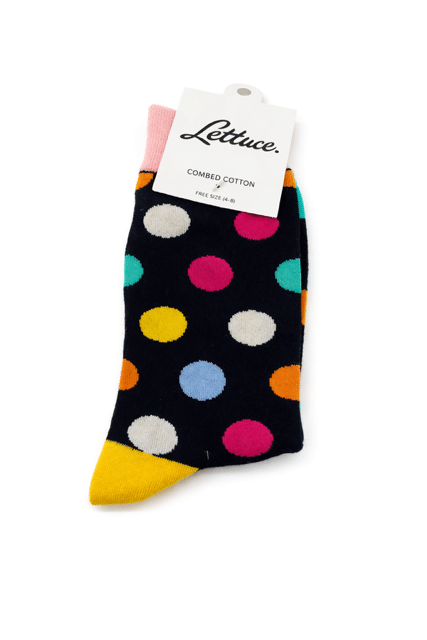 Black Polka Dot Socks