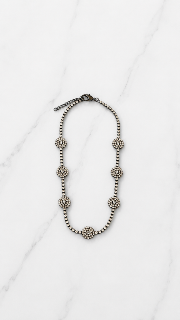 Envy Crystal Medallion Statement Necklace