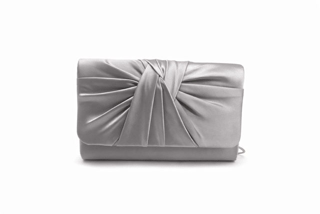 Failsworth Satin Clutch in Silver