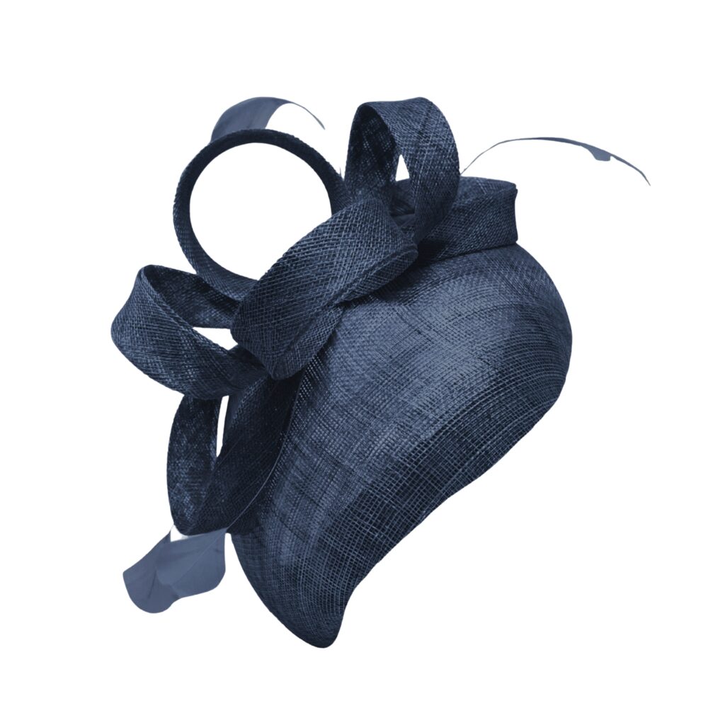 Boardmans “Faith” Navy Sinamay fascinator headband