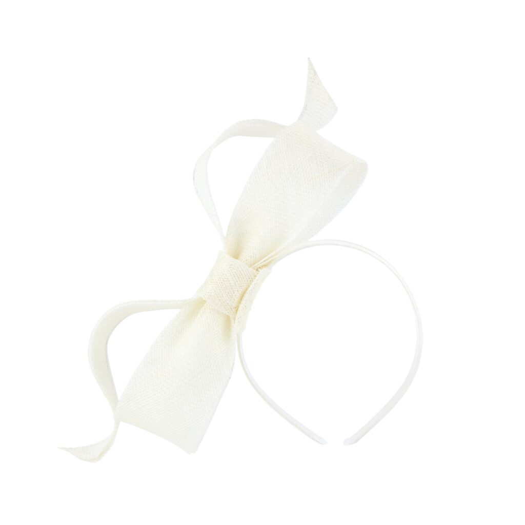 Boardmans “Hattie” Ivory Bow Fascinator Headband