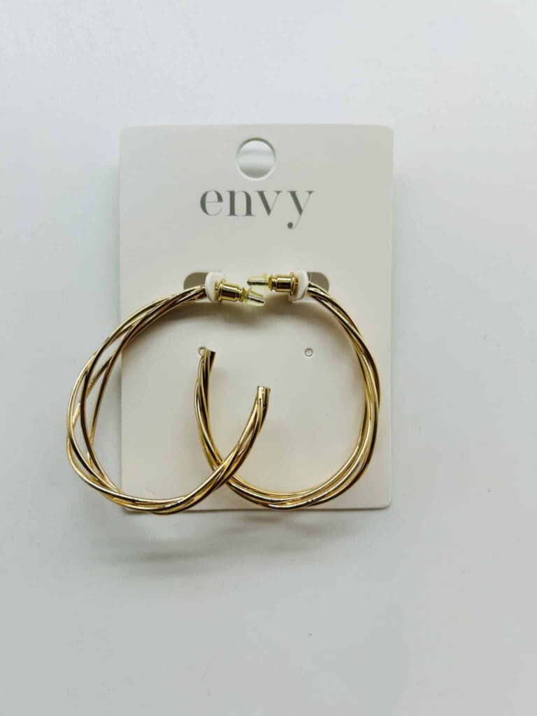 Envy Jewellery Gold Hoop Earrings