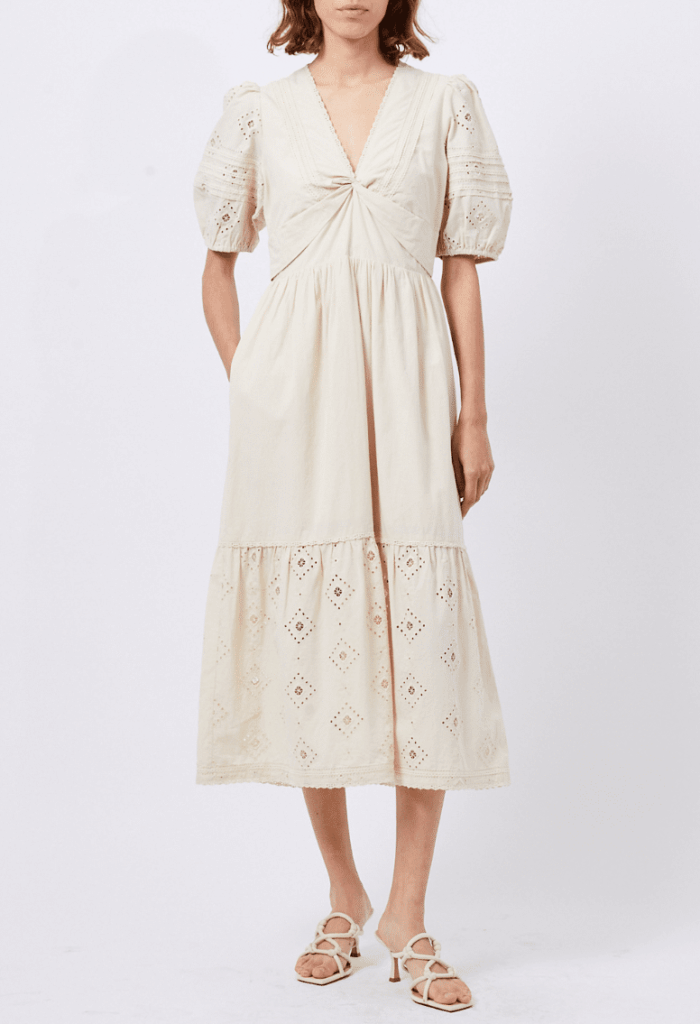 French Connection CAMBRIA COTTON MIDI DRESS