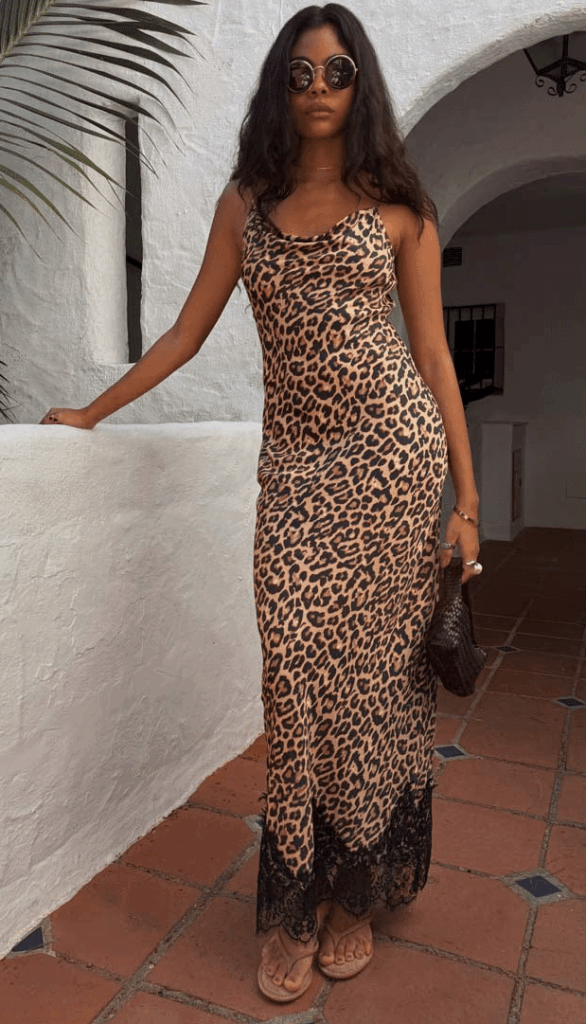 Never Fully Dressed Leopard Lace Patti Dress
