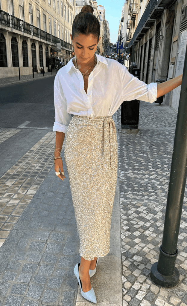 Never Fully Dressed Sequin Maxi Wrap Jaspre Skirt