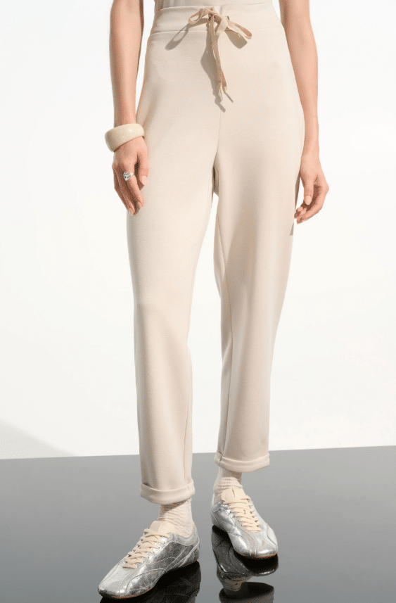 Joseph Ribkoff Scuba Jersey Pull-On Jogger Pants With Drawstring Waist