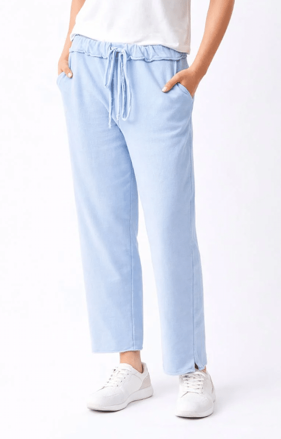 Suzy D Windy Wide Leg Cropped Joggers