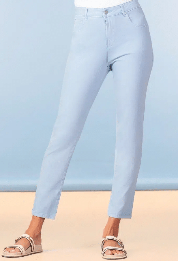 Alison Sheri BLUE WOVEN PANT Blue