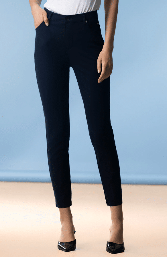 Alison Sheri NAVY WOVEN PANT