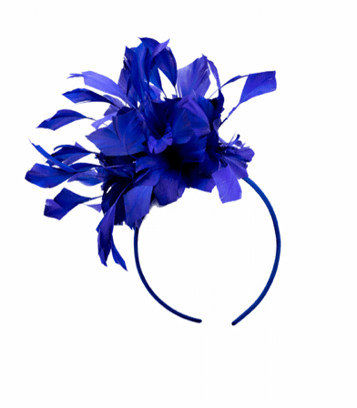 Boardmans “Atalee” Colbat Blue Feather Fascinator 