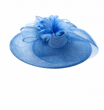 Failsworth Azure Sinamay & Crin Disc Fascinator.