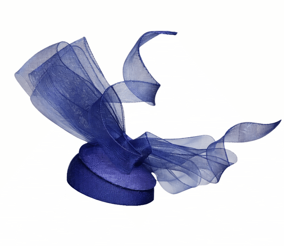 Failsworth Cobalt Crin & Sinamay Pillbox Fascinator