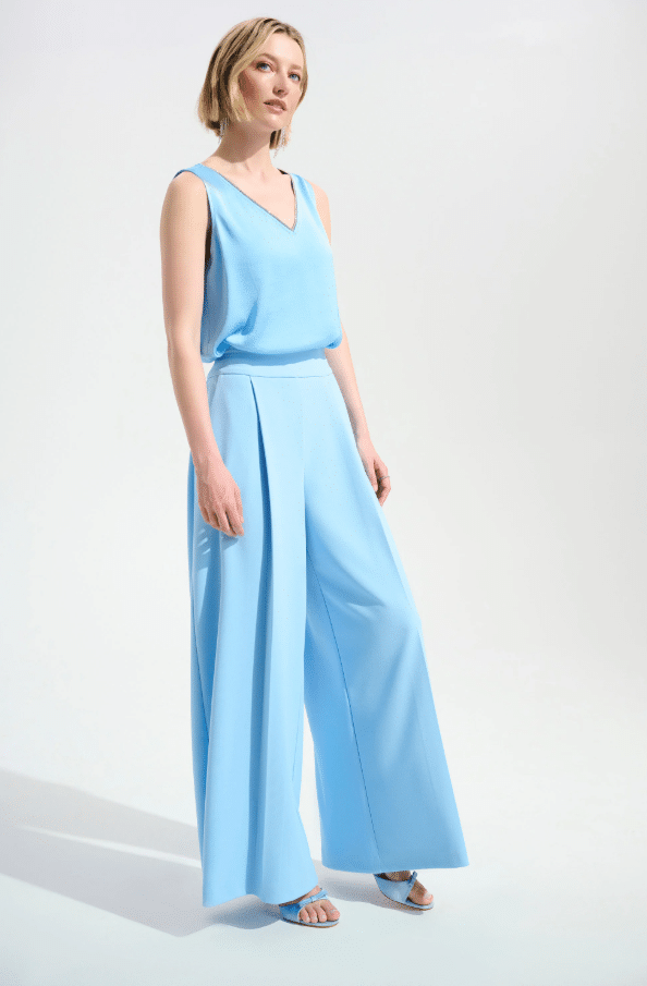 Joseph Ribkoff Signature | Scuba Crepe Wide Leg Pull-On Pants