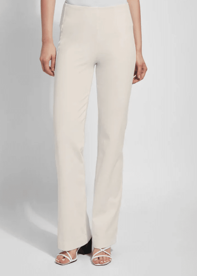 Lysse Ally Oat Pull On Stretch Denim Bootcut Jean