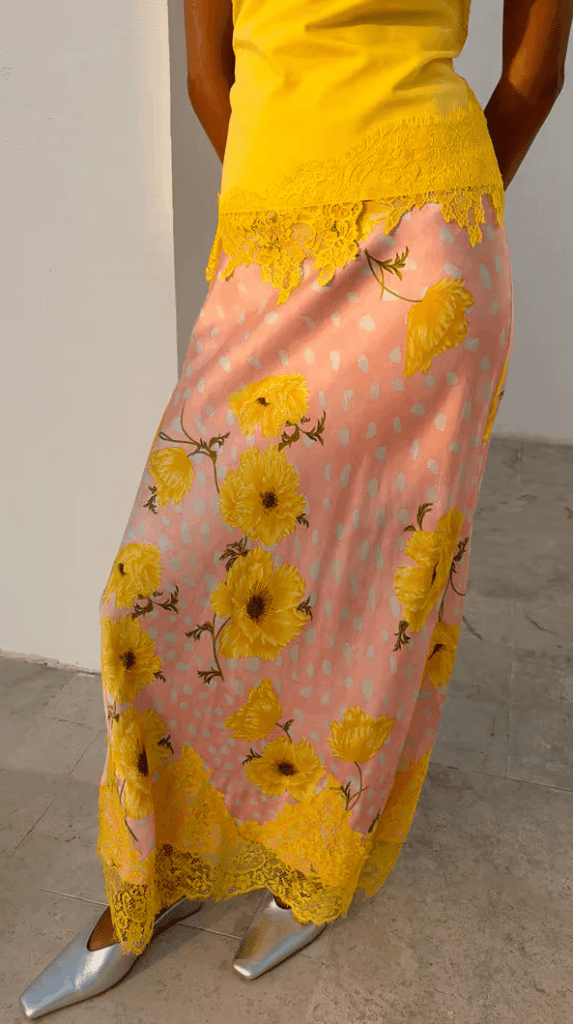 Never Fully Dressed PINK FAWN POPPY MIDI MAEVA